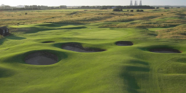 View of Royal St Georges Golf course 16th hole